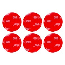 3M VHB 圓形透明雙面膠帶 35mm, 6個