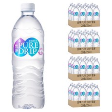 金車 PURE DRIP 雪淨 鹼性離子水, 750ml, 80瓶