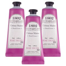 1802 LE CHATELARD 護手霜 玫瑰, 50ml, 3個