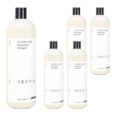 생활공작소 올인원 식기세척기용세제, 1L, 5개