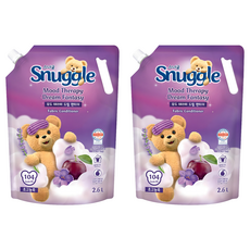 Snuggle 熊寶貝 心情療癒織物柔軟精 夢幻仙境 補充包, 2.6L, 2個