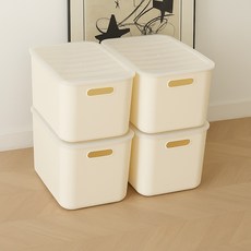 Bono House I.M Living Box 儲物箱 L 23.5L, 奶油白, 4個