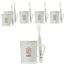 由 MyB 甘蔗製成的兒童牙刷杯套組, 6套