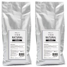 바스참 내추럴 굵은입자 사해소금 리필용, 1kg, 2개