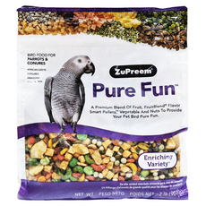 ZuPreem 路比爾 Pure Fun 綜合水果蔬菜堅果 中大型鸚鵡飼料, 2lb, 1包