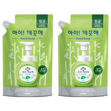 아이깨끗해 향균 폼 핸드솝 숲 속 산책향 리필, 450ml, 2개