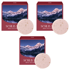 무로 히말라야 핑크솔트 스크럽 목욕비누, 75g, 3개