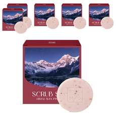 무로 히말라야 핑크솔트 스크럽 비누 피오니향, 75g, 6개