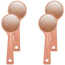 Bebe Foot Glass 黃金版雙面足部去角質器, 4個, 1入