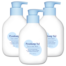 Pyunkang Yul 扁康率 孩童用沐浴乳 嬰兒爽身粉香, 590ml, 3瓶