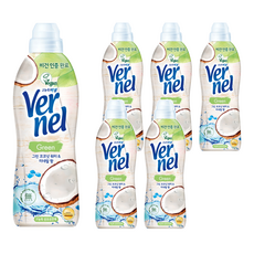 Vernel Green 衣物柔軟精 椰子水與礦物質 正裝, 6個, 900ml
