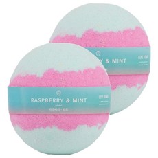 LEPS BOMB 覆盆子薄荷泡澡球入浴劑, 140g, 2個