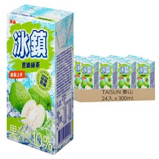 TAISUN 泰山 冰鎮芭樂綠茶, 300ml, 24入