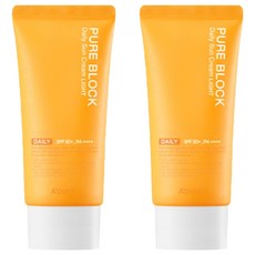 어퓨 퓨어블록 내추럴 데일리 선크림 라이트 SPF50+ PA++++, 50ml, 2개