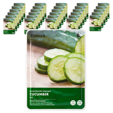 Ricocell Nature Recovery 小黃瓜面膜 23g, 60個, 1入