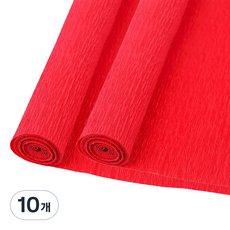 마다꾸미 주름 구김지 레드, 50 x 250 cm, 10개