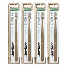 Jordan Green Clean 牙刷 隨機出貨, 1入, 4個