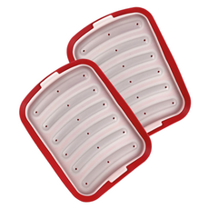 Level Goods 嬰兒副食品矽膠香腸模具, 紅色, 2個, 90ml