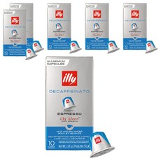 일리 디카페이나토 에스프레소 그라운드 캡슐커피, 5.7g, 10개입, 6개