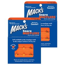 Macks 스노어머플러 실리콘 귀마개, 2개, 6쌍