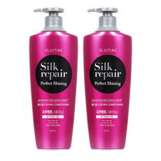 엘라스틴 퍼펙트 샤이닝 골드실크 컨디셔너 실크리페어, 550ml, 2개