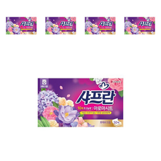 샤프란 아로마 시트 섬유유연제 후레쉬드림, 5개, 50매