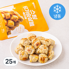 허닭 스팀 닭가슴살볼 카레콘 (냉동), 100g, 1개입, 25개