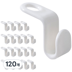 PICKYPICKS 衣架連接掛鉤, 白色, 120個
