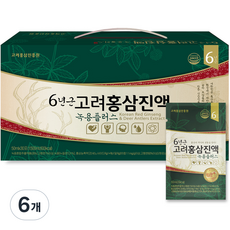 고려홍삼진흥원 6년근 고려홍삼진액 녹용플러스, 50ml, 30개입, 6개