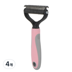 제이앤씨 반려동물 모찌빗 대, 핑크, 4개