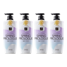 엘라스틴 퍼퓸 드 샴푸 스프링 프롤로그 아이리스 앤 머스크향, 600ml, 4개