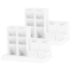 퍼즈생활건강 DIY 아이디어 책상 수납 정리함, 화이트, 2개