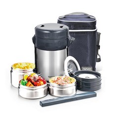 TAFUCO 泰福高 一體成型不鏽鋼保溫便當 1.5L TID-1500, 單一顏色, 1套