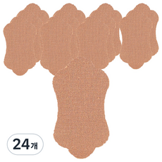 清爽膚色腋下吸汗墊 腋汗貼片 TYPE 03 深膚色, 24個