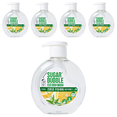SUGAR BUBBLE 檸檬馬鞭草環保餐具清潔劑, 5個, 750ml