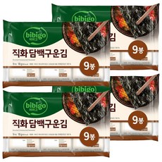 비비고 직화 담백구운김 9p, 18g, 4개