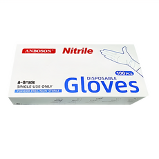 CLEAN 克林 NBR 丁晴手套 彈性耐用 防水防油, 藍色, S, 100個