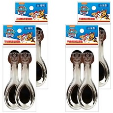 汪汪隊立大功 不鏽鋼造型湯匙 2入組, 2入, 4包, 銀色