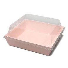 제이팩토리 일회용 샐러드 샌드위치 포장용기 핑크, 10개, 1개입