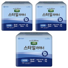 Depend 利清爽 Style 男性專用護墊, 3個, 24枚入