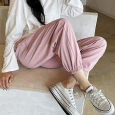 MYSEASON 女款防風腰部鬆緊帶工裝束口褲