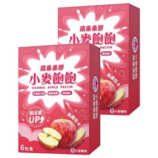 小麥飽飽 蘋果果膠, 12g, 6包, 2盒