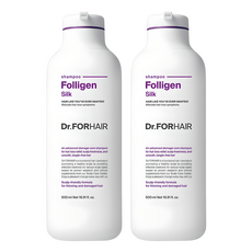 Dr.FORHAIR Folligen毛髮柔順洗髮精 花香, 2瓶, 500ml