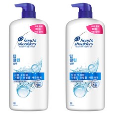 헤드앤숄더 두피 토탈 솔루션 딥클린 샴푸, 1.2L, 2개