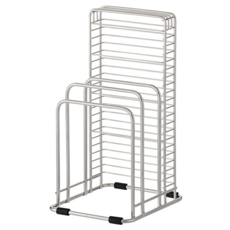 ASVEL SPOSE 砧板刀具架 堅固耐用 瀝水通風, 銀色, 1個