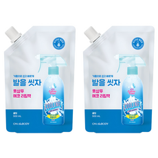 온더바디 발을 씻자 코튼풋 쿨링 샴푸 리필, 1개입, 2개, 500ml