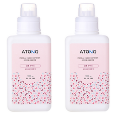 ATONO2 嬰幼兒用高級衣物柔軟精 棉花粉香, 1L, 2個