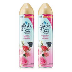 그레이드 에어 스프레이형 실내 공기탈취 방향제 우아한 생장미향, 320ml, 2개
