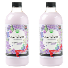 ever miracle EM 超高濃縮衣物柔軟精 紫丁香盛開花束 正裝, 2個, 1L