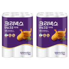 Kleenex 舒潔 安心3層廚房紙巾手帕 120張, 24捲